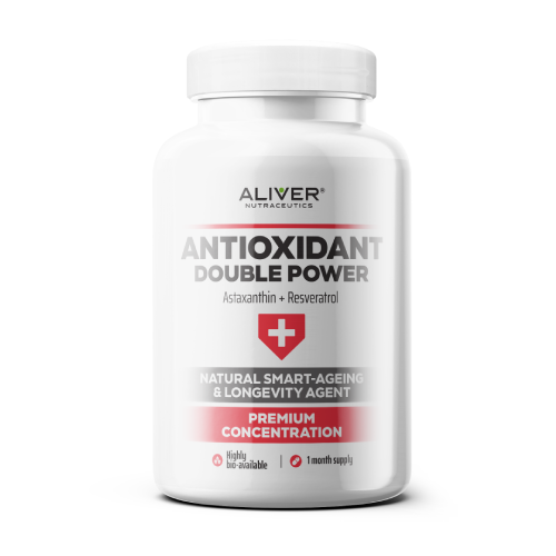 Antioxidant Double Power – Astaxanthin + Resveratrol, 60 Kapseln