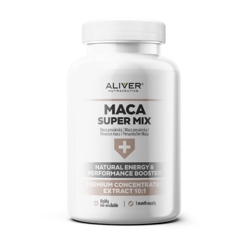 Maca Super Mix – Komplex aus 3 Maca-Arten, 120 Kapseln