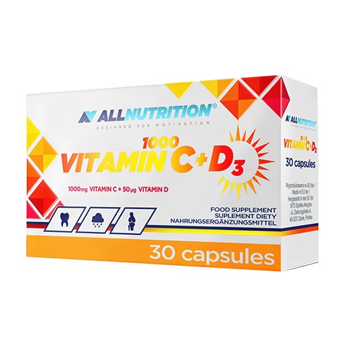 Vitamin C 1000 + D3, 30 Kapseln