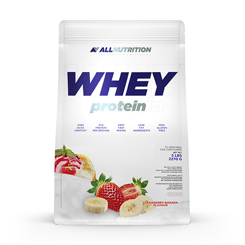 WHEY Protein XXL Molkenproteine – Erdbeere und Banane, 2270 g