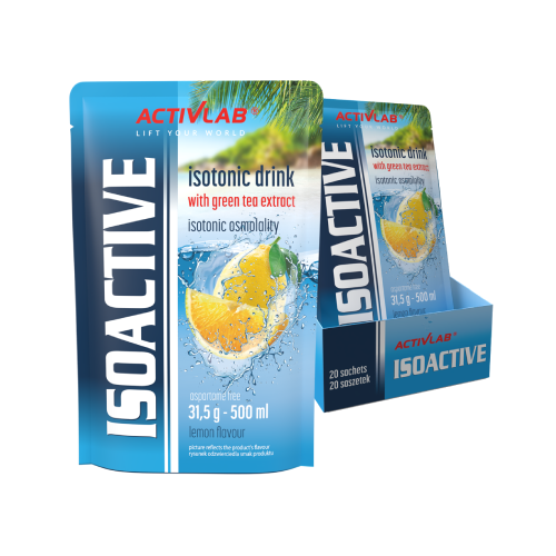 Isoactive isotonisches Getränk - Zitrone, 20 x 31,5 g