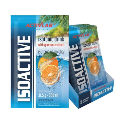 Isoactive isotonisches Getränk - Orange, 20 x 31,5 g