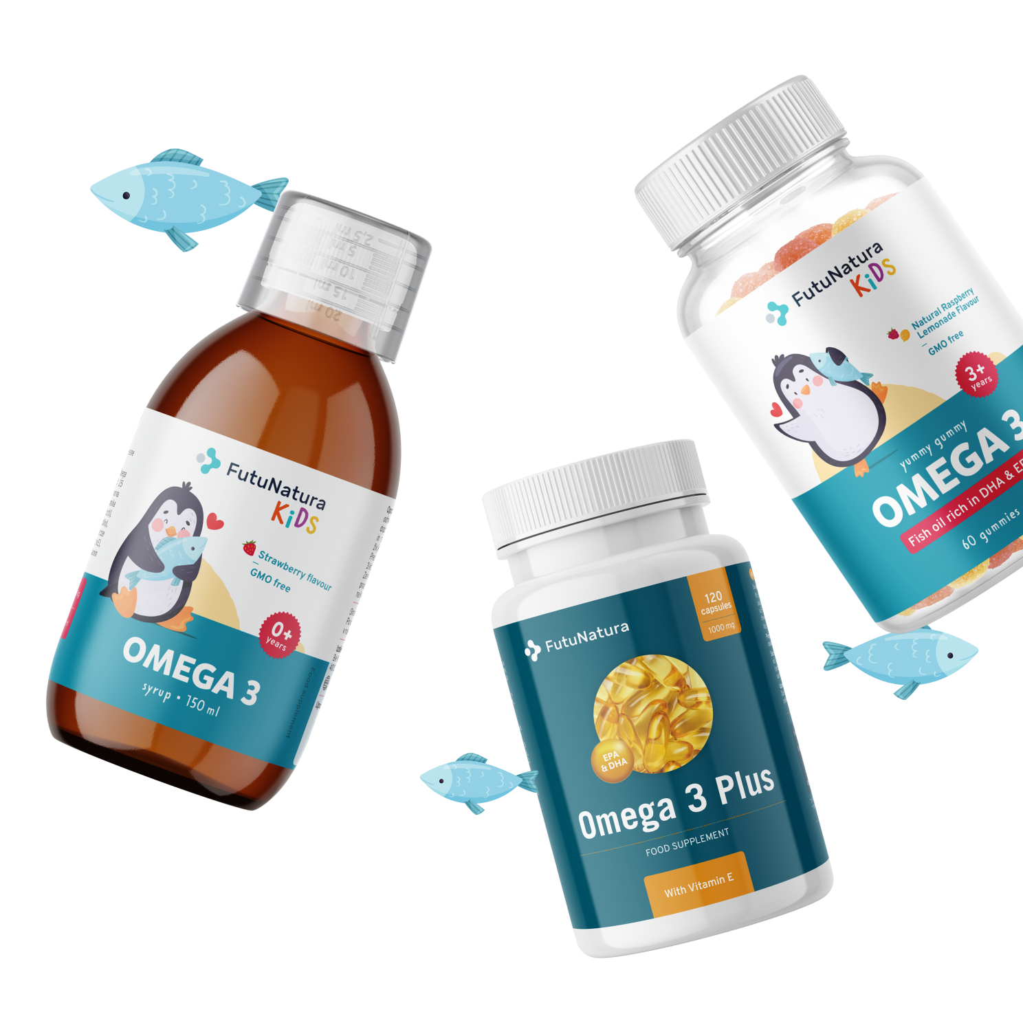 Breites Angebot an Omega-3-Produkten