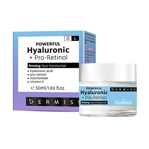 Feuchtigkeitsspendende Gesichtscreme mit Hyaluronsäure und Pro-Retinol, 50 ml