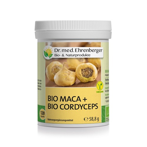 Maca + Cordyceps BIO, 120 Kapseln