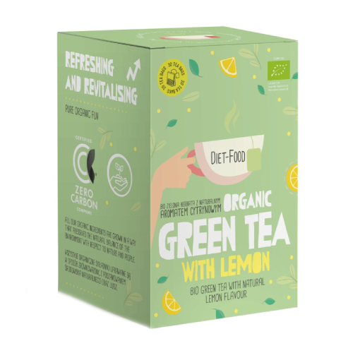 BIO Grüner Tee mit Zitrone, 20 x 2 g