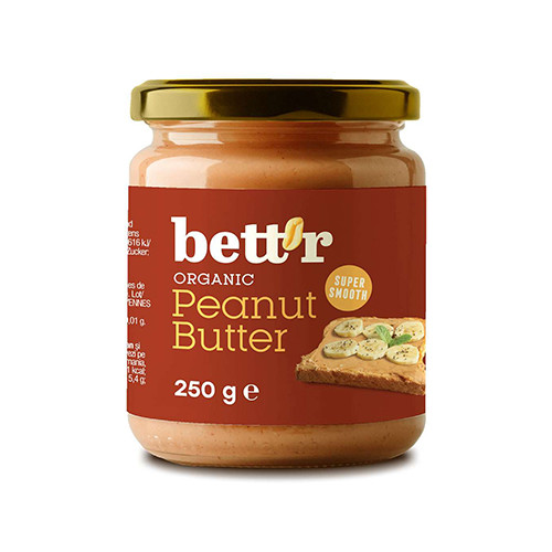 BIO Erdnussmus – glatt, 250 g