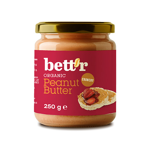 BIO Erdnussmus – mit Stückchen, 250 g