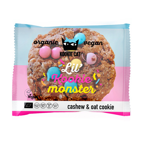 BIO Kookie Cat Keks – Vanille & bunte Bonbons, 50 g