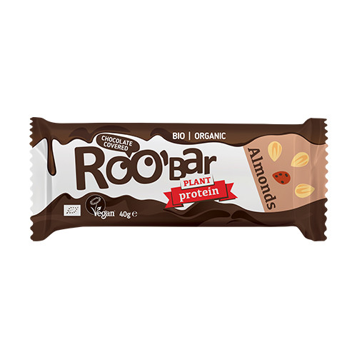 BIO Roobar Proteinriegel – Mandel & Schokolade, 40 g