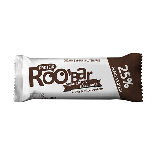 BIO Roobar Proteinriegel – Schokolade & Haselnüsse, 40 g