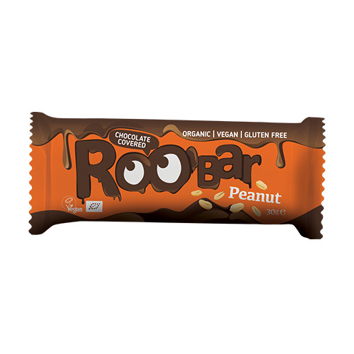 BIO Roobar veganer Riegel – Erdnüsse & Schokolade, 30 g