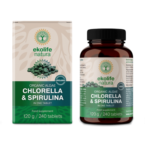 BIO Chlorella + Spirulina, 240 Tabletten