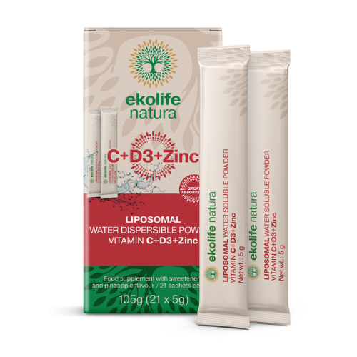 Liposomales Vitamin C + D3 + Zink, 21 Beutel