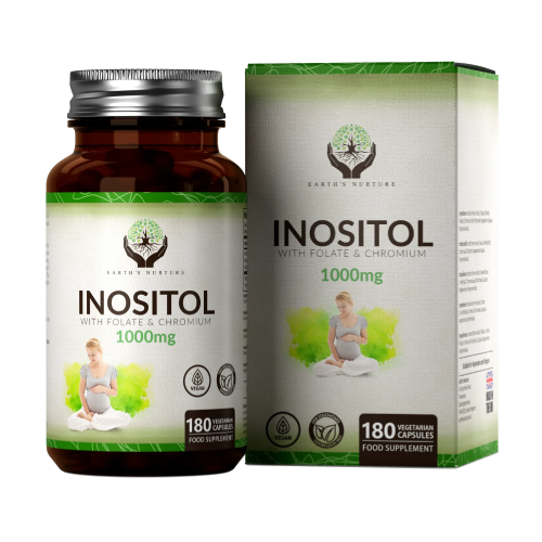 Inositol mit Folat und Chrom, 180 Kapseln