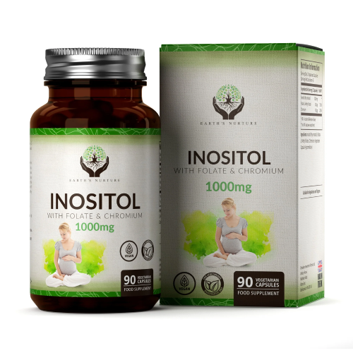 Inositol mit Folat und Chrom, 90 Kapseln