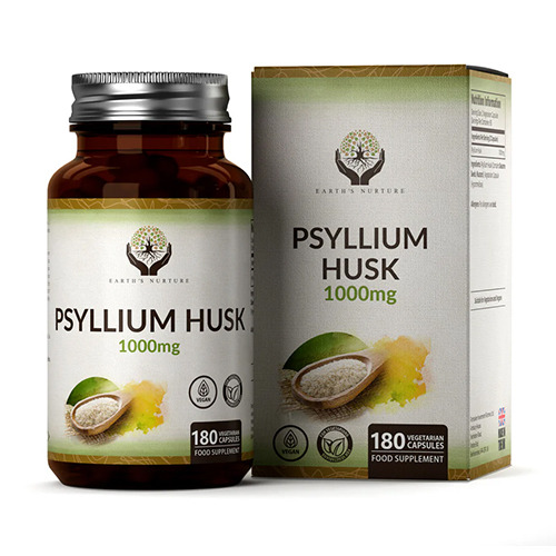 Indischer Flohsamen (Psyllium) 1000 mg, 180 Kapseln