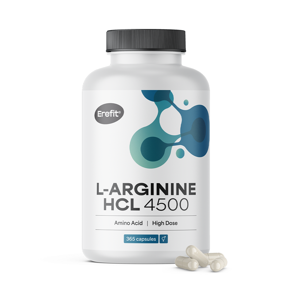 L-Arginin HCL 4500 mg in Kapseln.