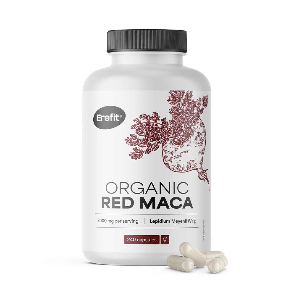 Rote Maca 3000 mg mit natürlichem Vitamin C.