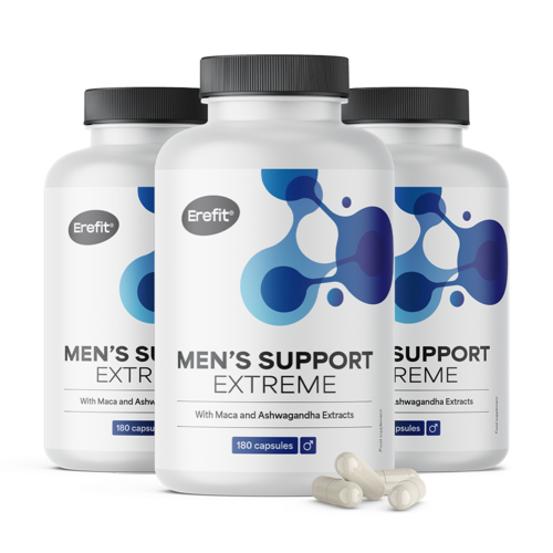 3x Men's Support Extreme – Unterstützung für Männer, zusammen 540 Kapseln