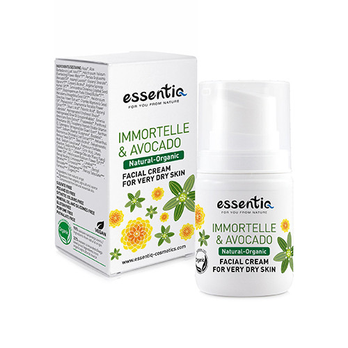 Natürliche Creme für sehr trockene Haut – Strohblume & Avocado, 50 ml
