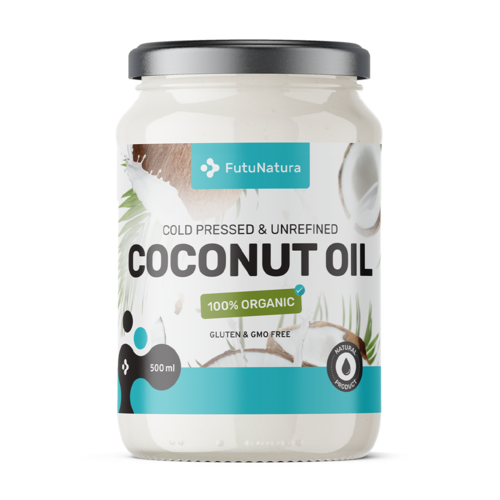 BIO Kokosöl – kaltgepresst, unraffiniert, 500 ml
