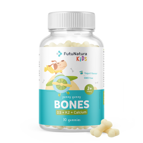 BONES – Gummies für Kinder – Knochen, 30 Gummibonbons