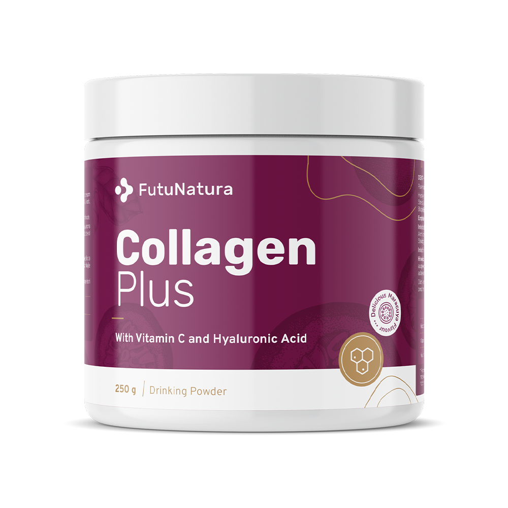 Kollagen + Vitamin C + Hyaluronsäure.