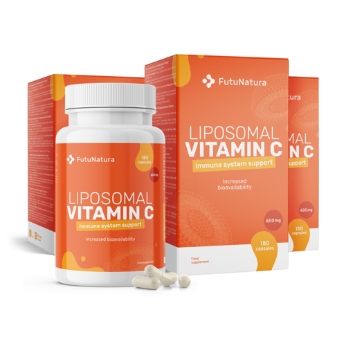 3x Liposomales Vitamin C 1200 mg, zusammen 540 Kapseln