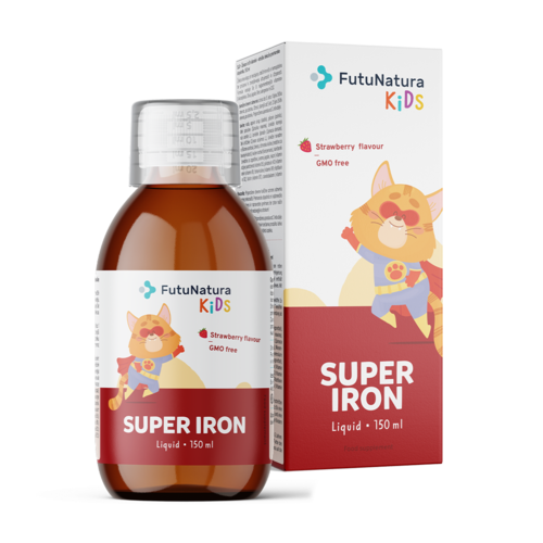 Super Iron: Eisen + B-Vitamine – Flüssiges Nahrungsergänzungsmittel für Kinder, 150 ml