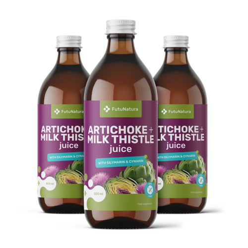 3x Saft mit Artischocke und Mariendistel, zusammen 1500 ml