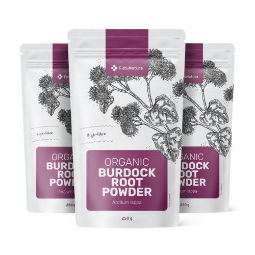 3x BIO Klettenwurzelpulver, zusammen 750 g