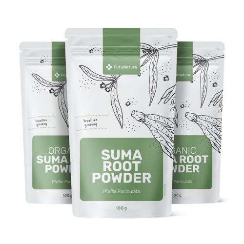 3x Suma-Wurzelpulver, zusammen 300 g