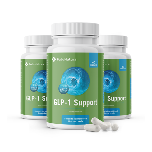 3x GLP-1 Support - Komplex aus pflanzlichen Extrakten mit Chrom, zusammen 180 Kapseln