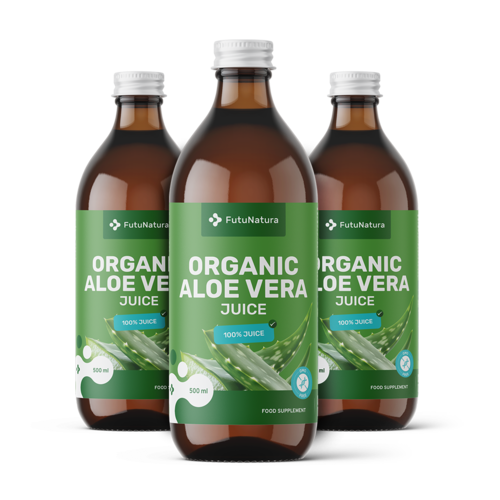 3x BIO Aloe vera Saft, zusammen 1500 ml