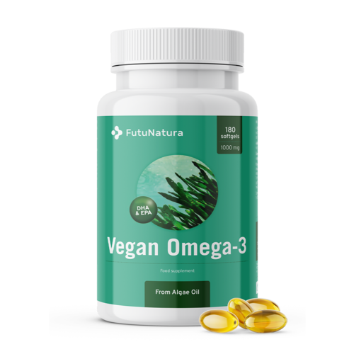 Veganes Omega-3 aus Algen 1000 mg, 180 Weichkapseln