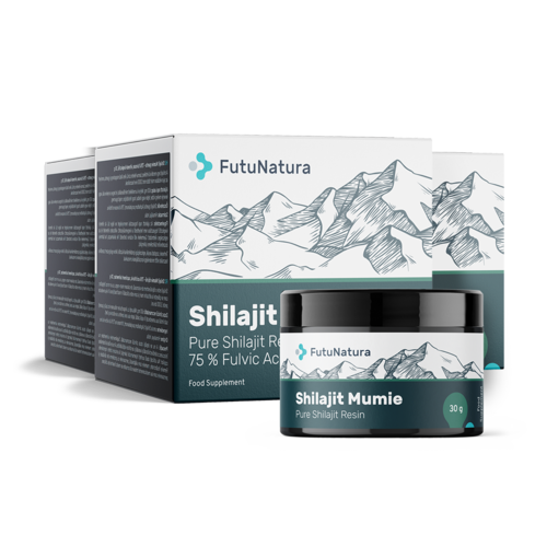3x Shilajit Mumie Harz – 75 % Fulvinsäure, zusammen 90 g