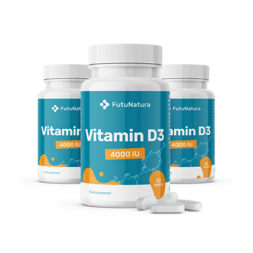 3x Vitamin D3, 4000 I.E., zusammen 180 Tabletten