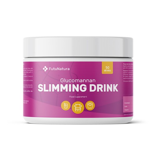 Glucomannan Slimming Drink - Gewicht verlieren und Appetit zügeln, 170 g