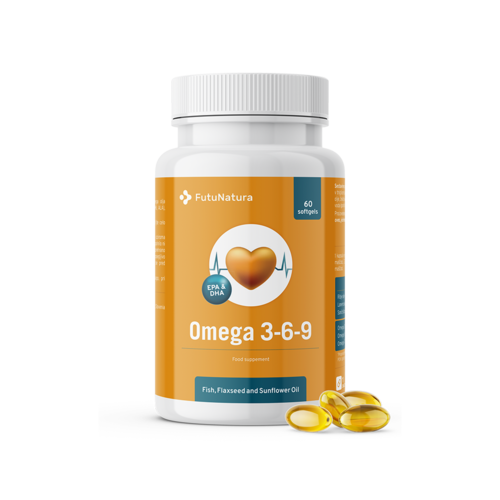 Omega 3 6 9 - Herz und Cholesterin, 60 Weichkapseln