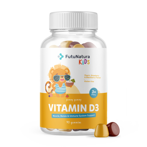 Vitamin D3 – Gummis für Kinder, 90 Gummibonbons