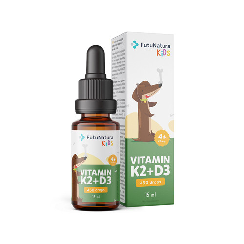 Vitamin K2 + D3 Tropfen – für Kinder, 15 ml