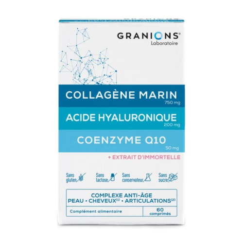 Coenzym Q10 + Kollagen + Hyaluronsäure, 60 Tabletten 