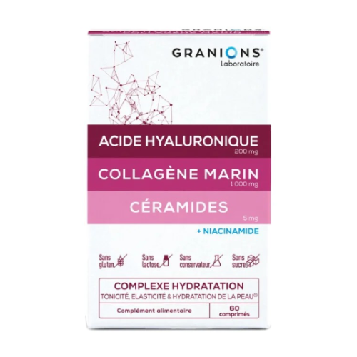 Hyaluronsäure + Kollagen + Ceramide, 60 Tabletten