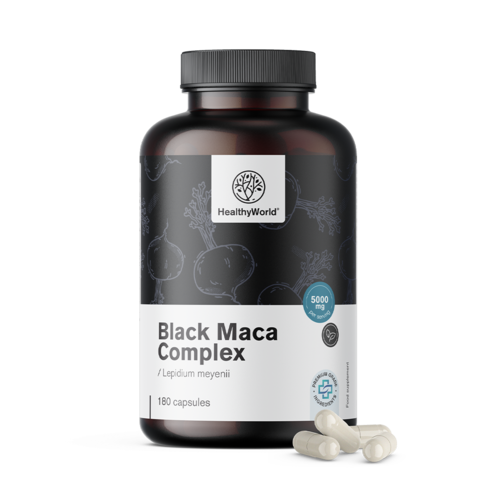 Schwarze Maca Komplex 5000 mg, 180 Kapseln