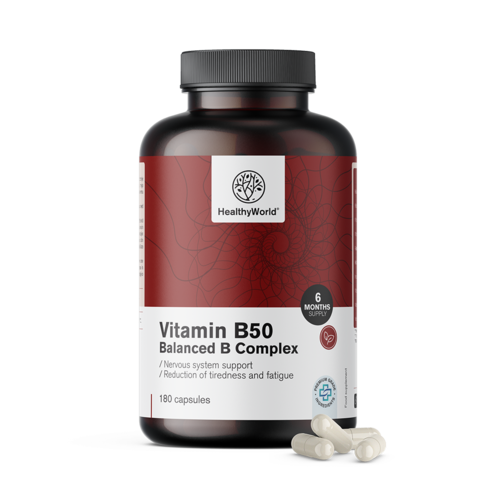Vitamin B50 Komplex, 180 Kapseln
