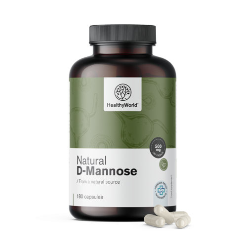 Natürliche D-Mannose 1500 mg, 180 Kapseln