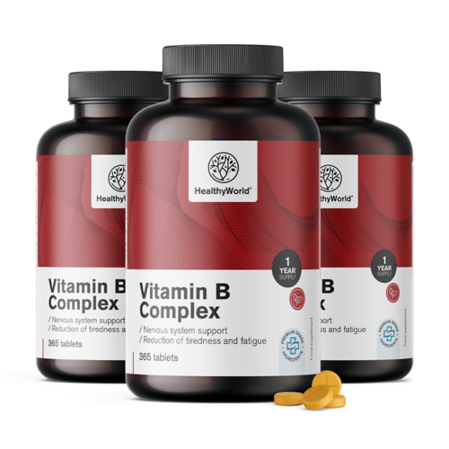 3x Vitamin B-Komplex, zusammen 1095 Tabletten