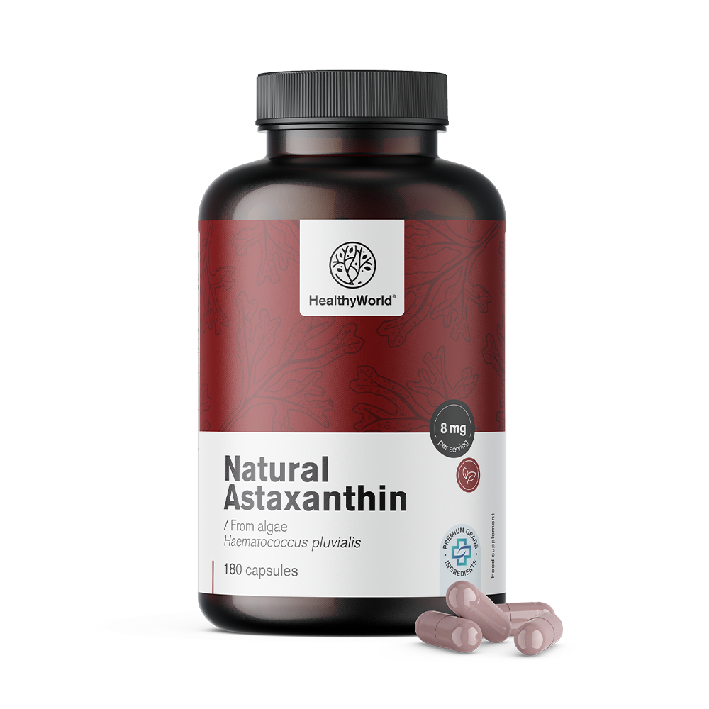 Natürliches Astaxanthin 8 mg in Kapseln