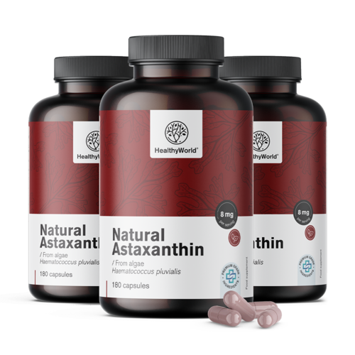 3x Natürliches Astaxanthin 160 mg, zusammen 540 Kapseln